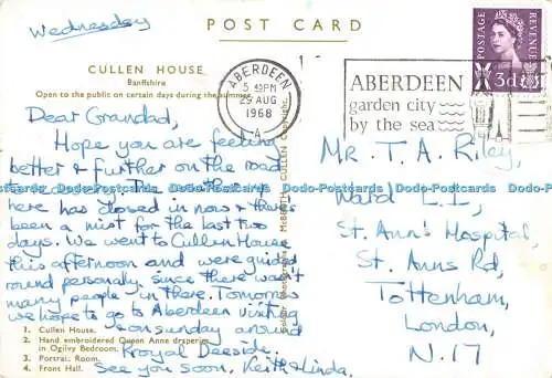 D106900 Banffshire. Cullen House. Vordere Halle. J. McBeath Cullen. Multi View. 196