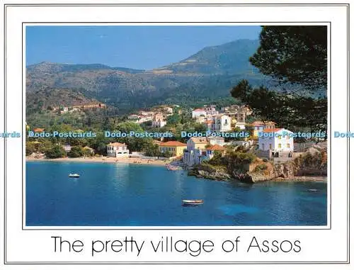 D105444 Das hübsche Dorf Assos. Kunstkarten. Toubis