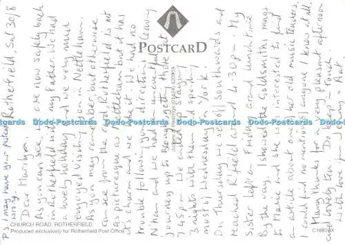 D106964 Rotherfield. Kirchenstraße. Rotherfield Post Office. Richter. C 18828 X