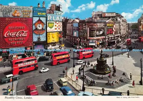 D105505 London. Piccadilly Circus. John Hinde. Kardorama. E. Ludwig