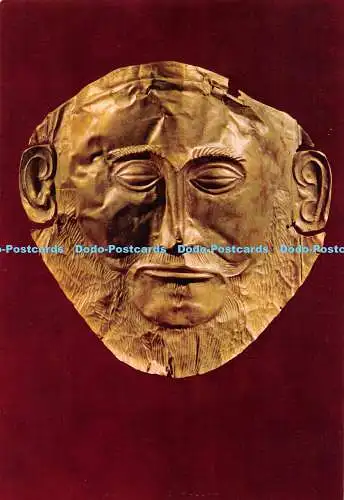 D102262 Athen. National Arch Museum. Maske aus der Akropolis von Mykene. Folie E