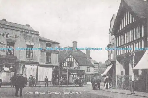 D105643 Bedworth. King Street Corner. S. Field. Aldous. Bedworth Print and Design