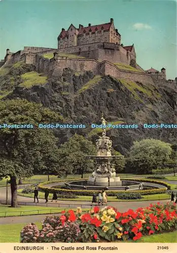 D104136 Edinburgh. Das Schloss und der Rossbrunnen. Whiteholme. A Hail Caledonia Pr