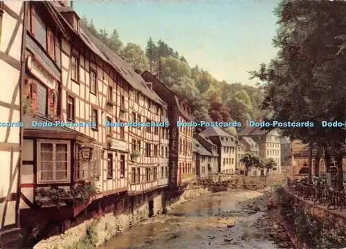 D107560 Monschau. Eifel. Fachwerkhauser an der Rur. Anco. Hans Andres. Hans Hart