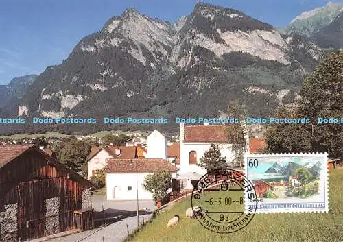 D107682 Liechtenstein. 2000. MK 179. Dauermarken Dorfansichten. Balzer. Sigi Sc
