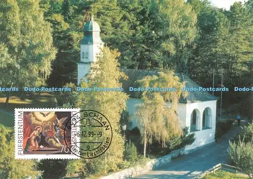 D107694 Liechtenstein. 1999. MK 173. Weihnachten. Kapelle St. Maria zum Trost in