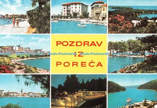 D107744 Pozdraviz Poreca. Zadruzna stampa. Zagreb. Multi View