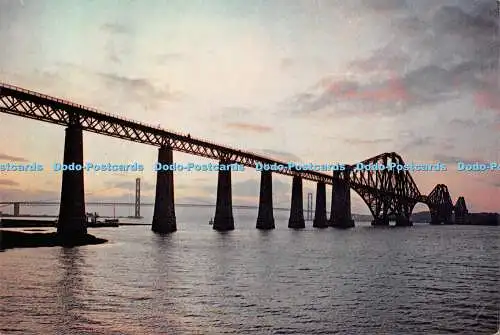 D107974 Forth Bridges from East. Dixon. 1972
