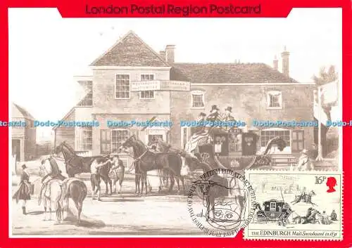 D108184 Post Coaching Inns. Der alte weiße Löwe in North Finchley. London Postal