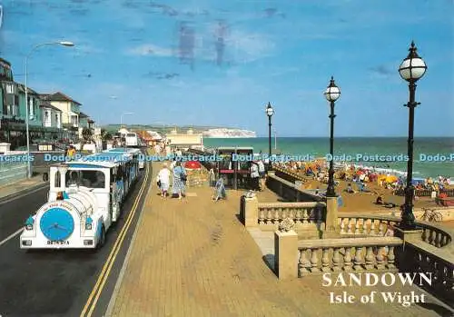 D108211 Sandown. Isle of Wight. Die Promenade und der Landzug. J. Salmon. Camerac