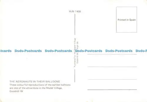 D108261 Godshill. Modelldorf. Die Aeronauten in ihren Ballons. Nahe. Multi Vi