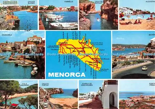 D108396 Menorca. Cala Galdana. Ciudadela. Cala de Rafalet. Werticrom. Multi View
