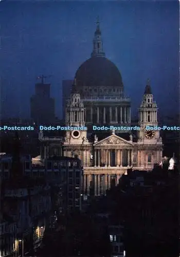 D109988 London. Die St. Paul Kathedrale der Stadt bei Nacht. Gordon Fraser Gallery. Dav