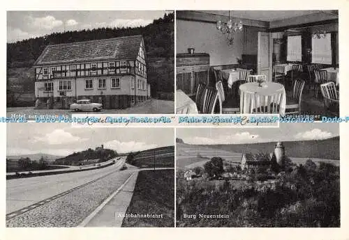 D110061 Hotel zur grünen Au. Inh. E. Hess. Aua b. Bad Hersfeld. Fr. Streitenberg