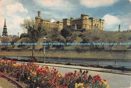 D108747 Schottland. Inverness Castle vom Ufer der Ness. Bonnie Prince Cha