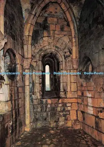 D112001 S. 4. Conisborough Castle. South Yorkshire. Normannische Kapelle im Bergfried. Depar