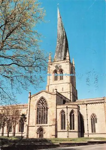 D112046 Kirche des schiefen Turms. Chesterfield. Derbyshire. Richter. C11863X. Judg