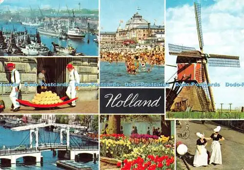 D108936 Holland. Schlitten fahren. Krüger. Multi View. 1980
