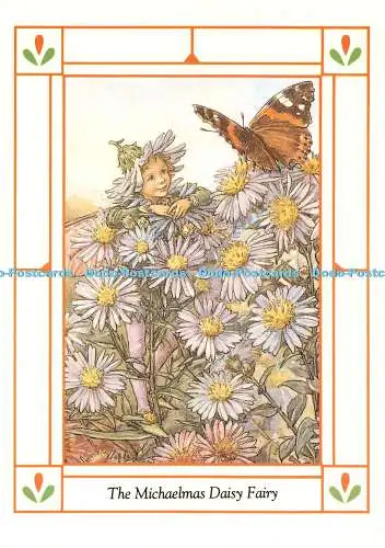 D112298 Michaelmas Daisy Fairy. Blumenfeen. Cicely Mary Barker 1991. Frederi