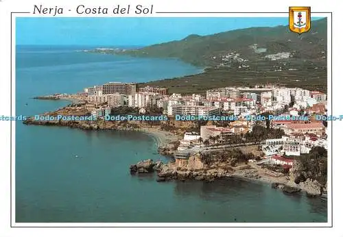 D110643 Nerja. Costa del Sol. Teilaufnahme aus der Luft. L. Dominguez. Escudo De Oro.