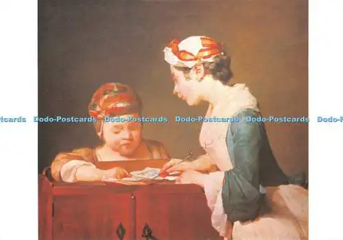 D110645 Junge Schulmeisterin. Jean Baptiste Simeon Chardin. 1699 1779. Medici So