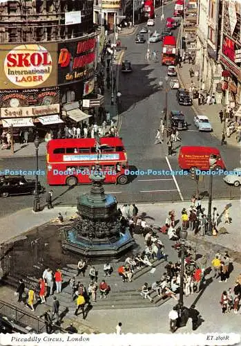 D112371 Piccadilly Circus. London. ET.4896R. Valentine