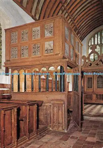 D112380 P.2. Rycote Chapel. Oxfordshire. Chancel und Lord Norreys Pew. Departme