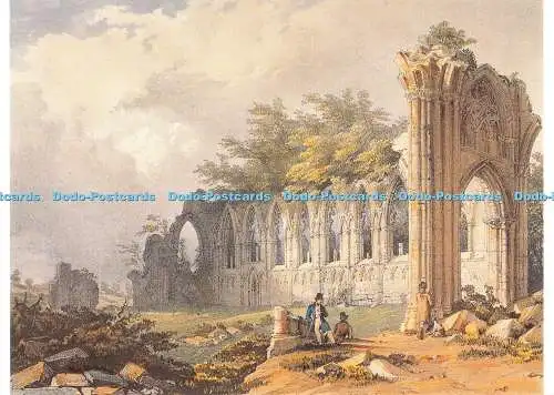D110778 Louis Haghe. 1806 1885. Miss Atkinson. St. Marys Abbey. York. 1831. York