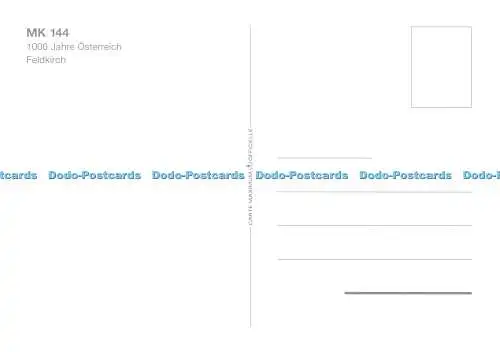 D109325 Furstentum Liechtenstein. 1000. Jahre Österreich. Feldkirch. Carte Maxim