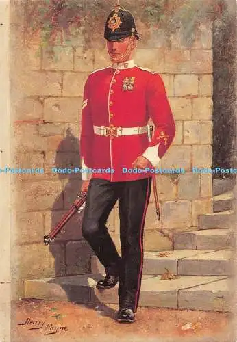 D112497 Set 17. Karten-Nr. 3. Militärkunst von Harry Payne. 1858 1927. Essex Regime