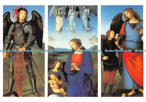 D110877 Jungfrau und Kind mit SS. Raphael und Michael. Pietro Vannucci. Medici S