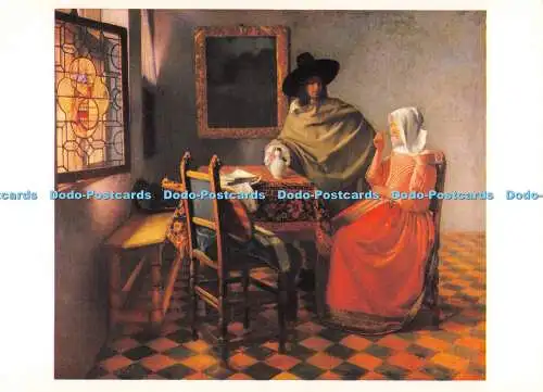 D110879 Johannes Vermeer. Glas Wein. 1660 1661. Berlin. Staatlichen Museen. M