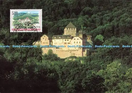 D109435 Vaduz. Furstentum Liechtenstein. Dorfansichten. Schloss Vaduz. Carte Max