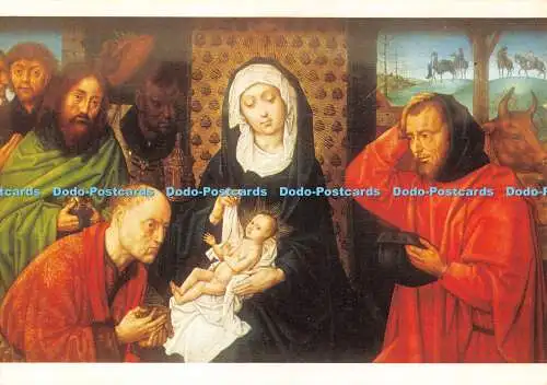 D110894 Victoria Art Gallery. Bad. Anbetung der Heiligen Drei Könige. Attr. Hugo Van Der Goes.