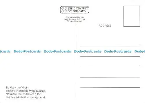 D114041 West Sussex. St. Maria die Jungfrau. Shipley Horsham. Beric Tempest