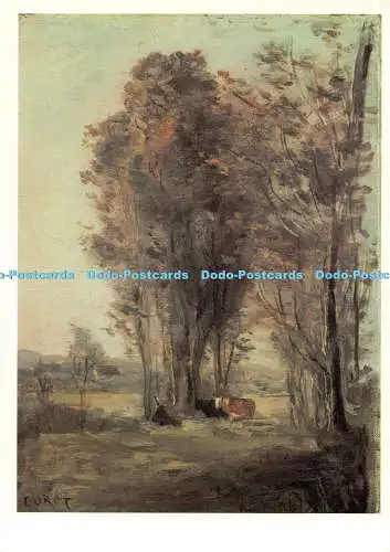 D112738 State Hermitage Museum. Französische Schule. Landschaft mit Kühen. Art. Camille