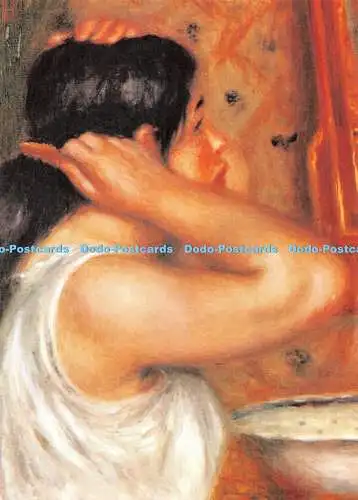 D111035 Frau kämmt ihre Haare. Magna Bücher. Auguste Renoir