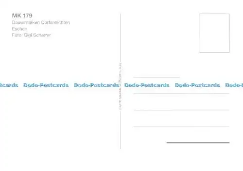 D111046 Dauermarken Dorfansichten. Eschen. Carte Maximum Officielle. Sigi Scherr