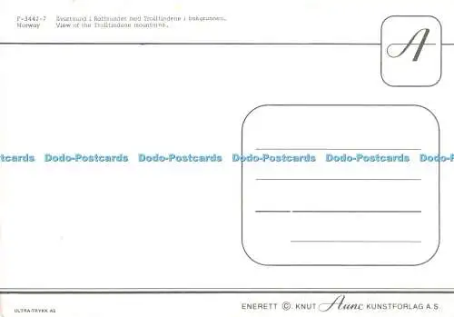 D116269 Norwegen. Blick auf das Trolltindene-Gebirge. Aune