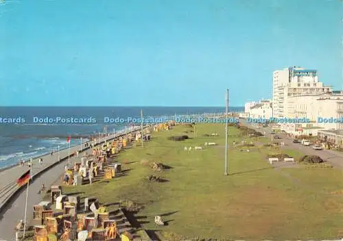 D116270 Nordseebad Norderney. Promenade an der Kaiserstraße. Rubin. Otto Schulz