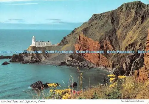 D109615 Devon. Hartland Point und Leuchtturm. John Hinde. E. Ludwig