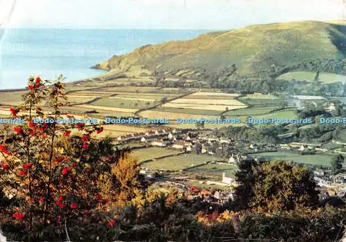 D109631 Porlock Vale and Village. J. Arthur Dixon. 1972