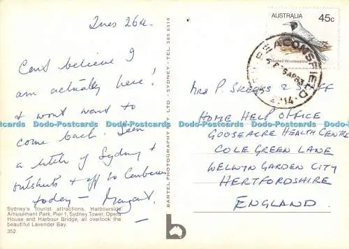 D109644 Sydney. Bartel. Postkarte