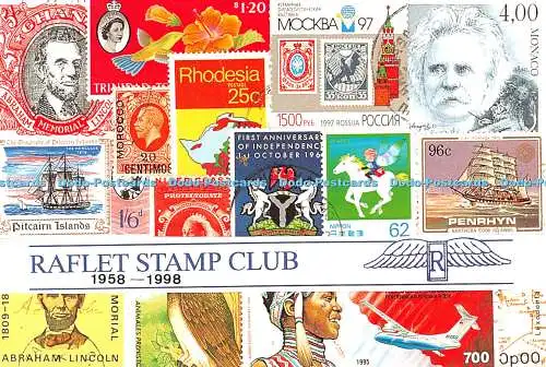 D114129 Raflet Stamp Club. Postkarte