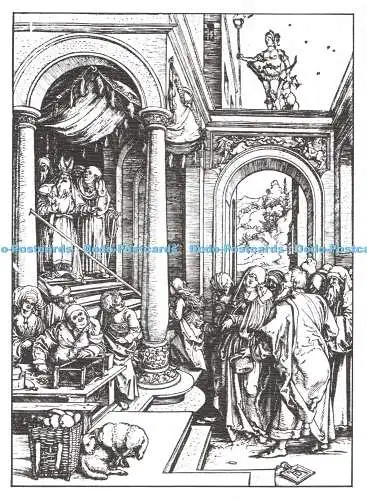 D112825 Malta. Mdina. Dommuseum. Eintritt der Jungfrau im Tempel. Impri