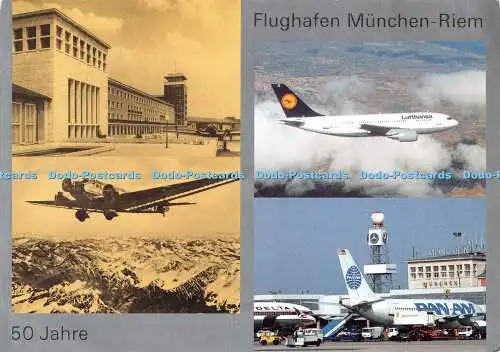 D116335 Flughafen München Riem. 50. Jahre. Stadtarchiv München. Multi View