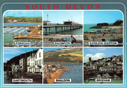 D114165 South Devon. Torquay. Neill Metcalfe. Europa Karten. Multi View