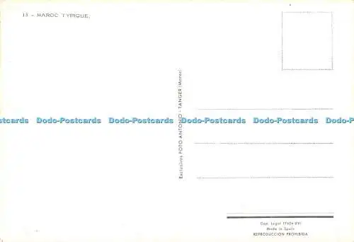 D111156 Maroc Typique. Foto Antonio. Tanger. Multi View