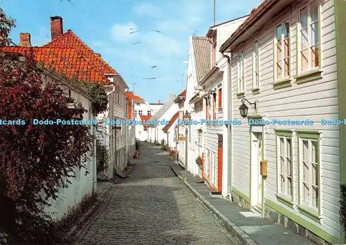 D114179 Norwegen. Straßenansicht der Altstadt. Aune