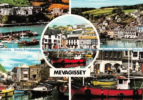 D111170 Mevagissey. Cornwall. John Hinde. Multi View